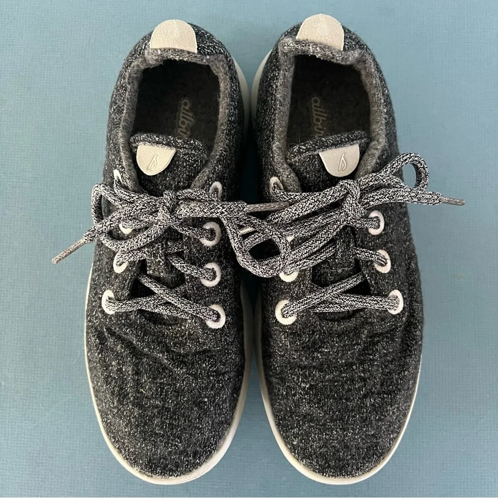 Allbirds Wool Runners‎ Natural Grey Lace Up Sneakers